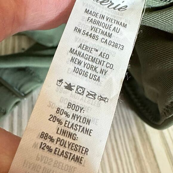 Aerie women’s bikini top scoop very soft size large adjustable straps back hook - Picture 5 of 7